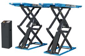 Подъемник ножничный 3.5т 220В для автосервиса и сход-развала KraftWell KRW350SF/220 электрогидравлический Подъемник ножничный 3.5т 220В для автосервиса и сход-развала KraftWell KRW350SF/220 электрогидравлический