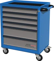 Тележка инструментальная Wiederkraft 02.006R, 6 ящиков, без инструментов