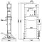 Гидравлический пресс для сто 30 тонн KraftWell KRWPR30A ручной и пневматический привод