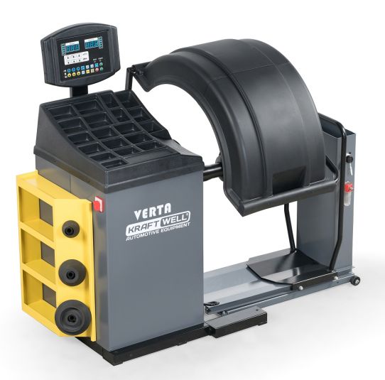 Балансировочный станок с ручным приводом для грузовых авто 10-26" KraftWell KRW244E 220В