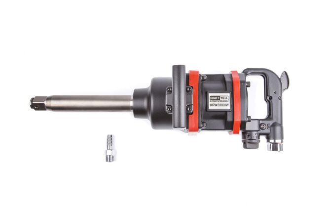 Пневмогайковерт 1" 2800Нм KraftWell KRW2800IW (с длинным валом)