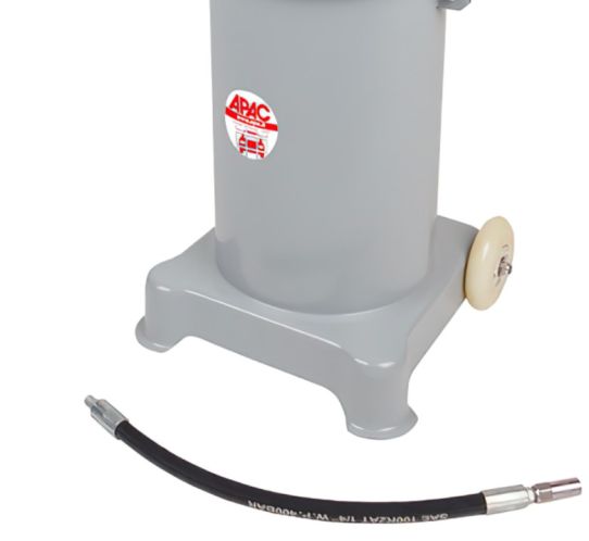 Нагнетатель смазки пневматический, емкость 13 л, давление до 400 бар, производительность 0.4 л/мин Apac 1798.PN