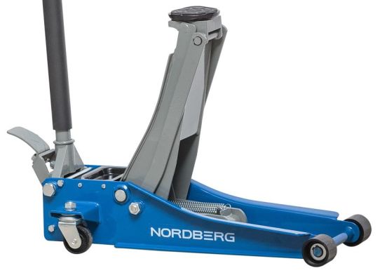Подкатной гидравлический домкрат до 3 тонн, 75-500мм с педалью Nordberg N32032