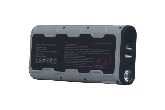 Пусковое устройство бустер 12В, ток пуска до 600А, Li-Polymer аккумулятор емкость 18000мАч, Aurora ATOM 18 18907