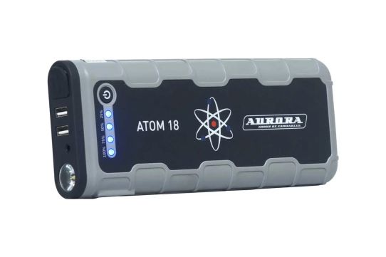 Пусковое устройство бустер 12В, ток пуска до 600А, Li-Polymer аккумулятор емкость 18000мАч, Aurora ATOM 18 18907