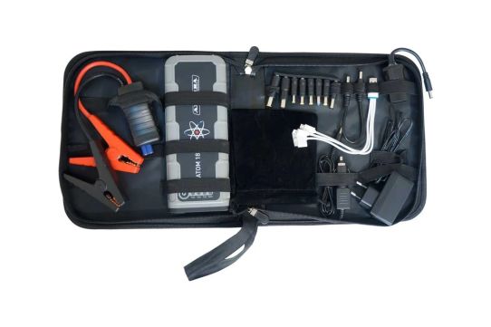 Пусковое устройство бустер 12В, ток пуска до 600А, Li-Polymer аккумулятор емкость 18000мАч, Aurora ATOM 18 18907