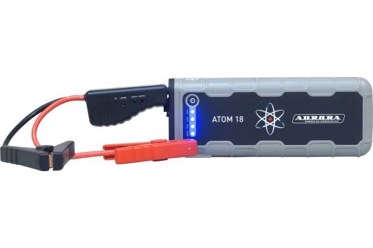 Пусковое устройство бустер 12В, ток пуска до 600А, Li-Polymer аккумулятор емкость 18000мАч, Aurora ATOM 18 18907