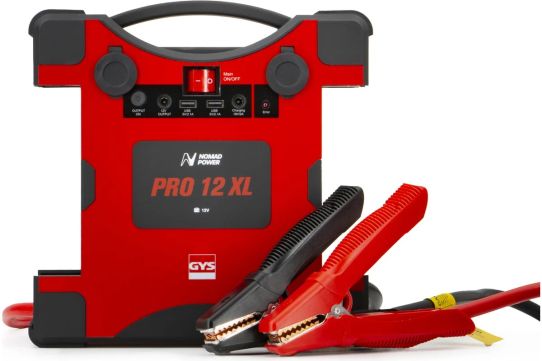 Пусковое устройство бустер 12В 1000А LiCoO2 8000мАч с цифровым дисплеем и фонариком GYS NOMAD POWER PRO12 XL 025912