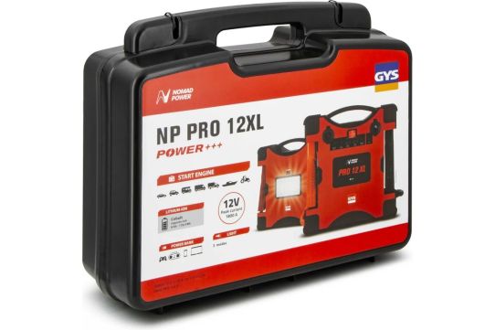 Пусковое устройство бустер 12В 1000А LiCoO2 8000мАч с цифровым дисплеем и фонариком GYS NOMAD POWER PRO12 XL 025912