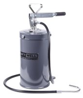Нагнетатель масла ручной для бочек 16 л, KraftWell KRW1796 1-5 бар, механический, с подающим шлангом на 1.5 м