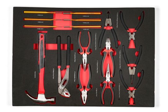 Тележка инструментальная KraftWell KRW-TTB+SET277, 7 ящиков с набором инструментов 277 предметов