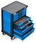 Тележка инструментальная KraftWell KRW-TTB+SET277, 7 ящиков с набором инструментов 277 предметов