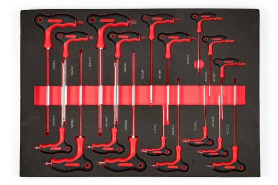 Тележка инструментальная KraftWell KRW-TTB+SET277, 7 ящиков с набором инструментов 277 предметов