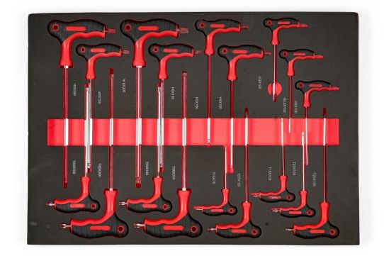 Тележка инструментальаня KraftWell KRW-TTG+SET277, 7 ящиков, с набором инструментов 277 предметов