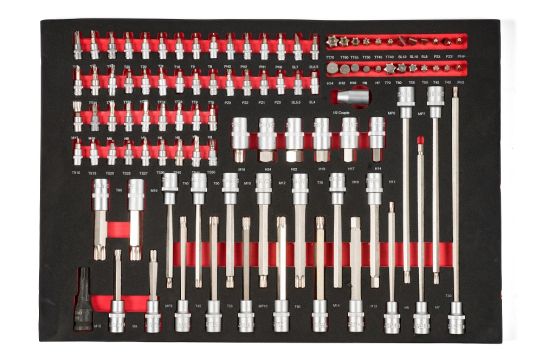 Тележка инструментальаня KraftWell KRW-TTG+SET277, 7 ящиков, с набором инструментов 277 предметов