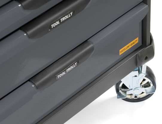 Тележка инструментальаня KraftWell KRW-TTG+SET277, 7 ящиков, с набором инструментов 277 предметов