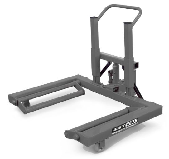 Тележка гидравлическая для транспортировки колес 1000 кг, KraftWell KRW-WD10