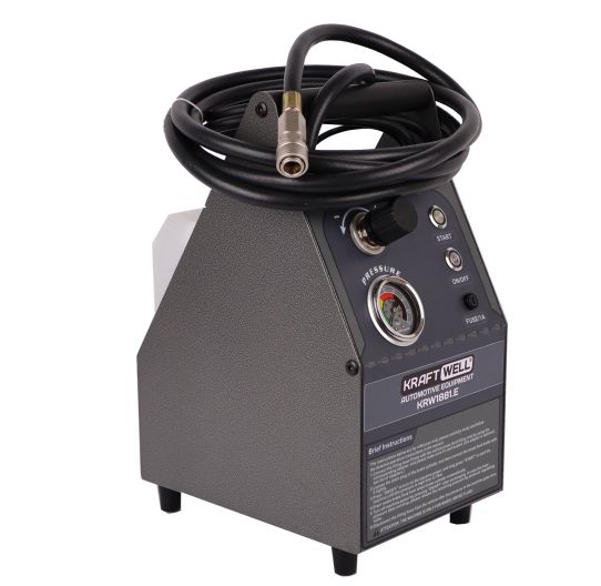 Установка для прокачки и замены тормозной жидкости электрическая 220В, регулировка скорости подачи, емкость 5 л KraftWell KRW1881.E