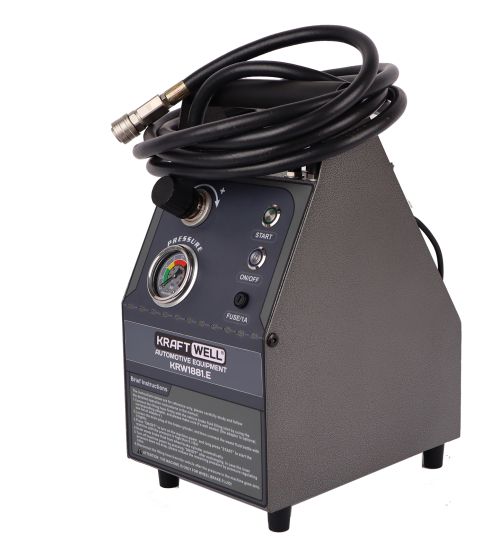 Установка для прокачки и замены тормозной жидкости электрическая 220В, регулировка скорости подачи, емкость 5 л KraftWell KRW1881.E