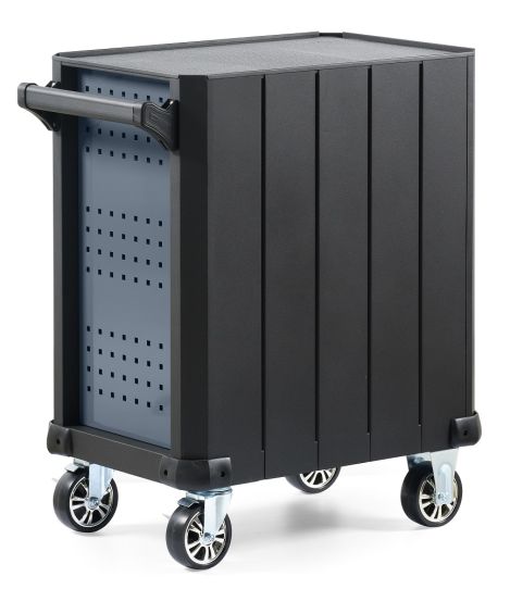 Тележка инструментальная KraftWell KRW-TTG+SET157, 5 ящиков, с набором инструментов 157 предметов