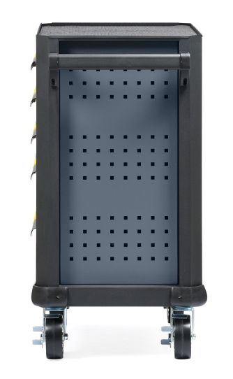 Тележка инструментальная KraftWell KRW-TTG+SET157, 5 ящиков, с набором инструментов 157 предметов