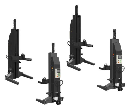 Подкатной подъемник для грузовых автомобилей электрогидравлический 34т KraftWell KRW4H8, 4 колонны