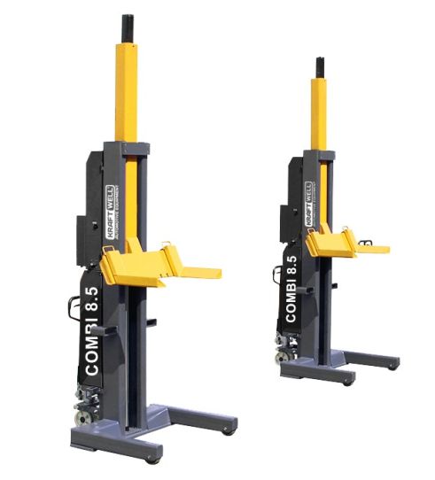 Подкатной подъемник для грузовых автомобилей электрогидравлический 17т KraftWell COMBI8.5/2, 2 колонны