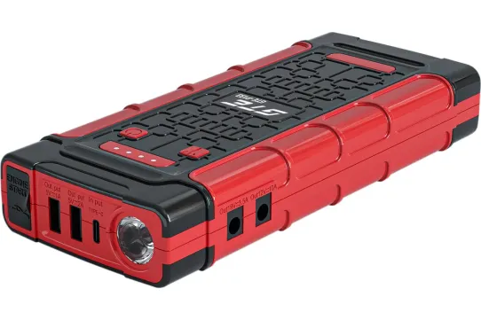 Пусковое устройство бустер 12В максимальный пусковой ток 400А с функцией Power Bank 10000мАч и фонариком, для легковых и мотоциклов GTE-P133