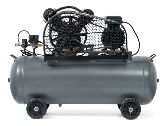 Поршневой компрессор 100 л, 420 л/м, 220В, 2.2 кВт, ременной, масляный KraftWell KRW-AC420-100L/220