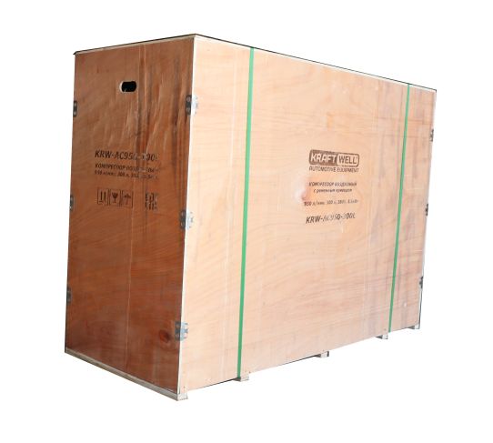 Поршневой компрессор 300 л, 950 л/м, 380В, 5.5 кВт, ременной, масляный KraftWell KRW-AC950-300L