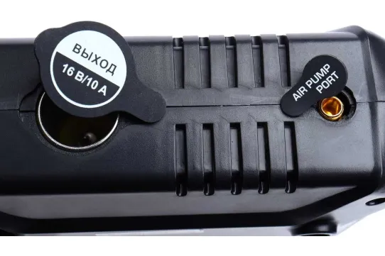 Бустер с компрессором 10 бар и максимально пусковым током 450А, Power Bank 12Ач, Li-Ion 12000мАч, с фонариком и дисплеем GTE-P150