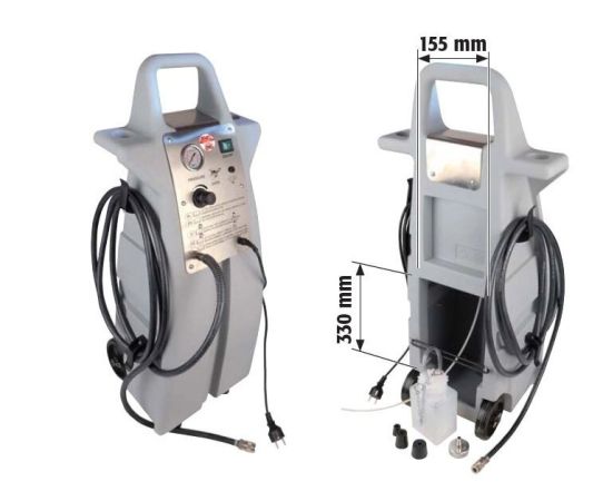 Установка для прокачки тормозной системы и сцепления Электрическая с регулятором давления и манометром Apac 1880.E