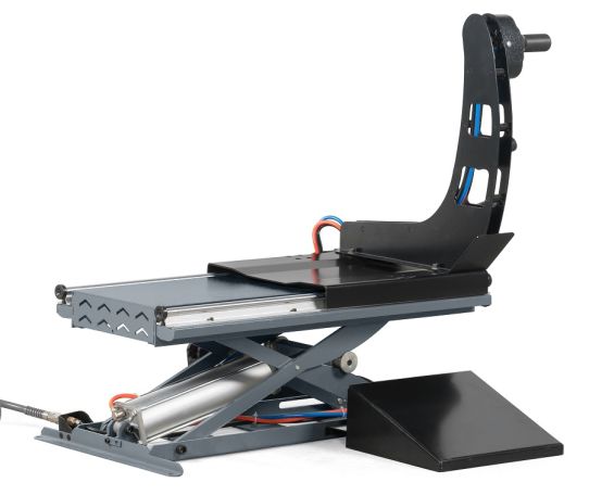 Пневматический лифт для подъёма легковых и грузовых колес, 120 кг KraftWell KRW-TLH