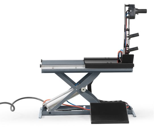 Пневматический лифт для подъёма легковых и грузовых колес, 120 кг KraftWell KRW-TLH