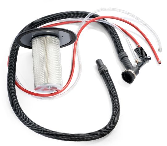 Пескоструйный аппарат напорный KraftWell KRW-SB100H 104 л мобильный для автосервиса