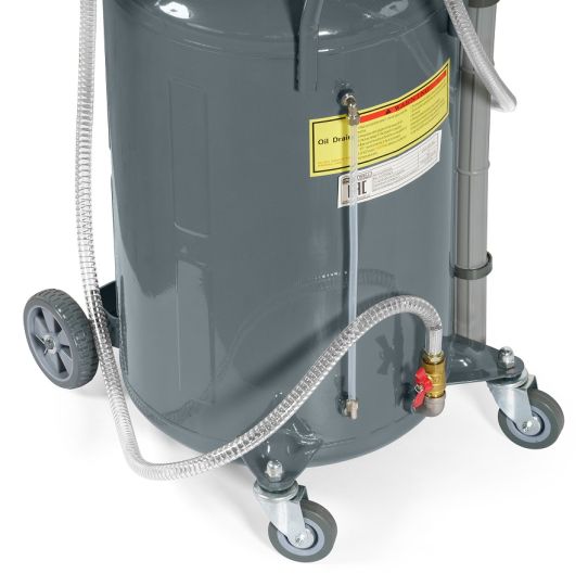 Установка для откачки масла/антифриза через щуп на 80 литров пневматическая KraftWell KRW1832.80L