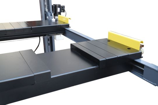 Четырехстоечный подъемник электрогидравлический 4т 380В KraftWell QUATTRO 4W4.3 с траверсой