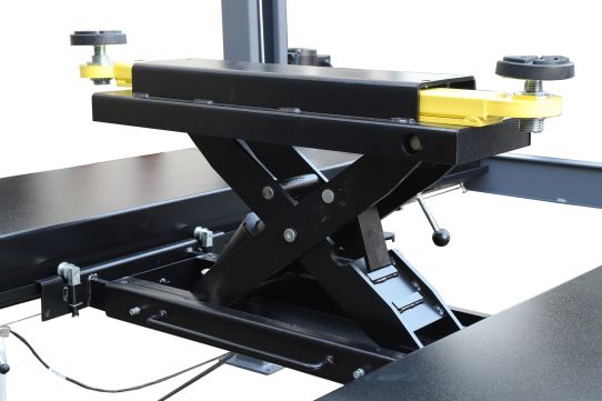 Четырехстоечный подъемник электрогидравлический 4т 380В KraftWell QUATTRO 4W4.3 с траверсой