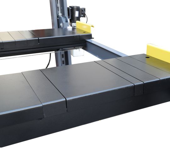 Четырехстоечный подъемник электрогидравлический 4т 380В KraftWell QUATTRO 4W4.3 с траверсой