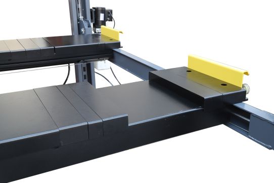 Четырехстоечный подъемник электрогидравлический 4т 380В KraftWell QUATTRO 4W4.3 с траверсой