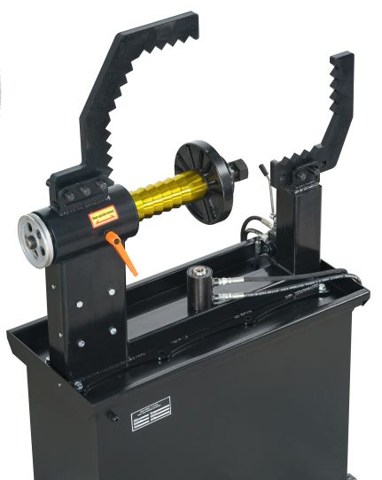  Станок для правки литых дисков от сети 220В, один цилиндр, ручное вращение  KraftWell KRW-RS28M/220