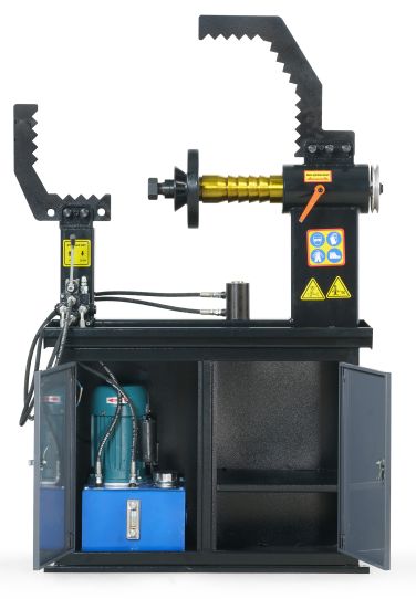  Станок для правки литых дисков от сети 220В, один цилиндр, ручное вращение  KraftWell KRW-RS28M/220