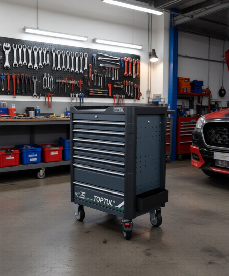 Тележка инструментальная TOPTUL TCAR0703, 7 ящиков, без инструментов