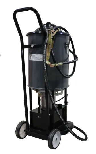 Нагнетатель смазки электрический от сети 24в, емкость 20 л, давление до 400 бар, производительность 350 г/мин KRW1797.EN KraftWell