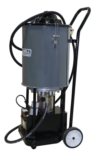 Нагнетатель смазки электрический от сети 24в, емкость 20 л, давление до 400 бар, производительность 350 г/мин KRW1797.EN KraftWell