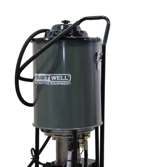 Нагнетатель смазки электрический от сети 24в, емкость 20 л, давление до 400 бар, производительность 350 г/мин KRW1797.EN KraftWell