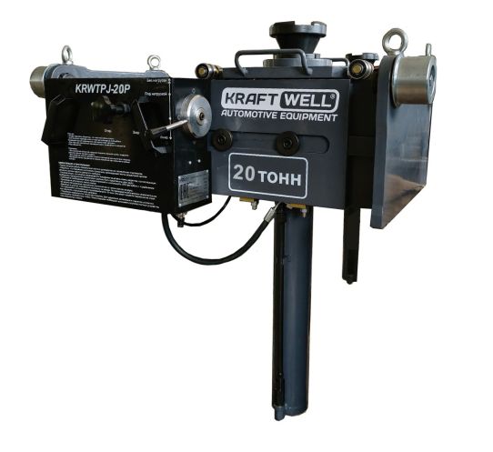 Канавный пневмогидравлический навесной одноштоковый подъемник на 20 т KRWTPJ-20P KraftWell