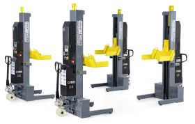 Подкатной подъемник для грузовых автомобилей электрогидравлический 10т KraftWell COMBI2.5, 4 колонны