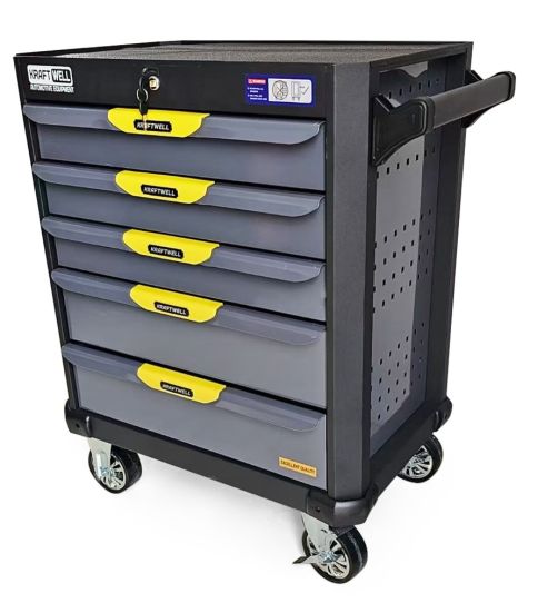  Тележка инструментальная KraftWell KRW-T5D, 5 ящиков, без инструментов