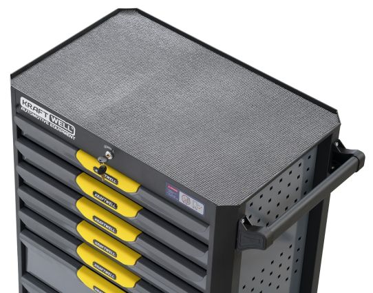  Тележка инструментальная KraftWell KRW-T7D, 7 ящиков, без инструментов